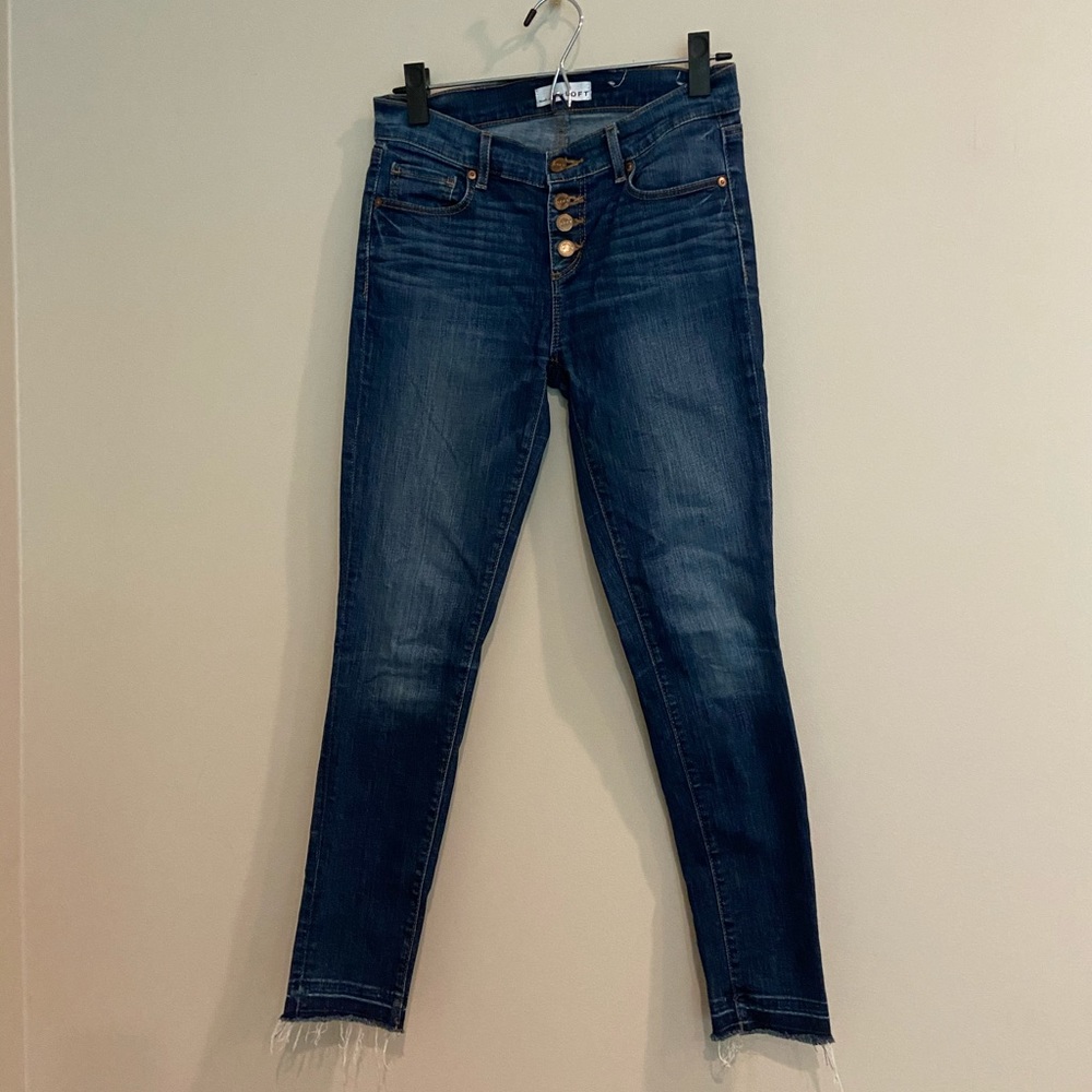 Loft Modern Skinny Jeans with Button Fly